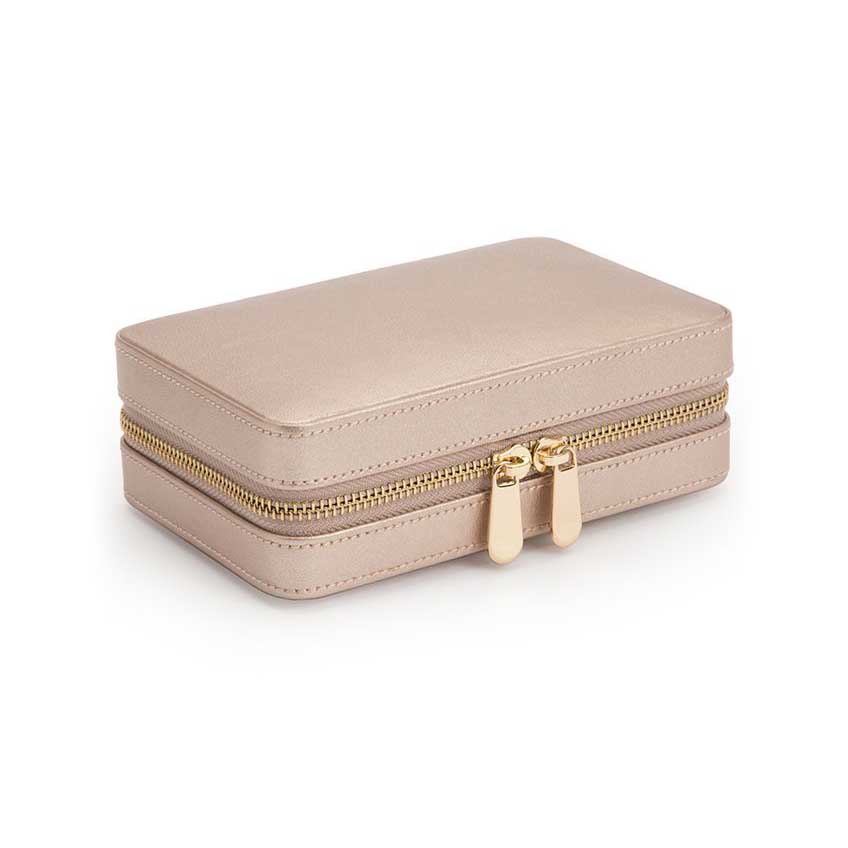 WOLF Palermo Zip Safe Deposit Box Rose Gold